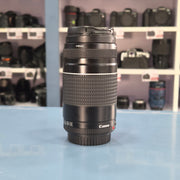 Pre-owned Canon EF 75-300mm 1:4-5.6 III zoom lens AS62