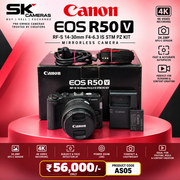 Pre-owned Canon EOS R50V + RF-S 14-30mm IS STM lens AS05