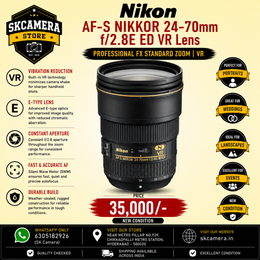 Nikon AF-S NIKKOR 24-70mm f/2.8E ED VR Lens | Professional FX Standard Zoom | VR | SK471