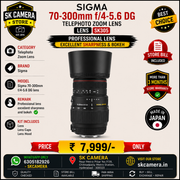 Sigma 70-300mm f/4-5.6 DG Macro Telephoto Zoom Lens – Budget Wildlife & Sports Performer SK305