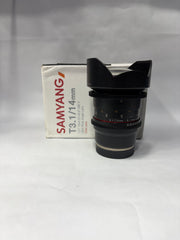 Samyang T3.1/14mm Ultra Wide Cinema Lens | Professional Cine Lens | SK405