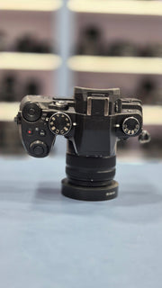 c) Panasonic Lumix G85 with 14-42mm Lens – 16MP 4K Mirrorless Camera | Weather-Sealed | 5-Axis Stabilization