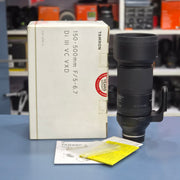 Demo unit Tamron 150-500mm F/5-6.7 Di III VC VXD lens AS81