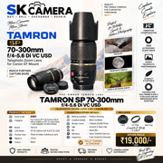 Pre-owned Tamron SP 70-300mm f/4-5.6 Di VC USD lens AS63