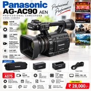 Pre-owned Panasonic AG-AC90 AEN Video Camera AS75