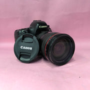 a) Canon EOS 6D Mark II with EF 24-105mm f/4L IS USM Lens | 26.2MP Full-Frame DSLR Camera | Premium L-Series Zoom Kit for Photography & Video | SK150