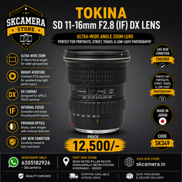 Tokina SD 11-16mm F2.8 (IF) DX lens SK349