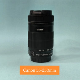 a) Canon EF-S 55-250mm f/4-5.6 IS STM Telephoto Zoom Lens | Compact & Lightweight | Smooth STM Autofocus | Ideal for Wildlife & Portrait Photography SK1042
