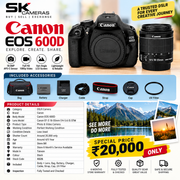 Pre-owned Canon 600D + EF-S 18-55 IS STM lens AS26