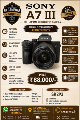 Sony Alpha A7 III Mirrorless Camera with FE 28-70mm OSS Lens | SK293