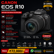 Canon EOS R10 with RF-S 18-150mm IS STM Lens | 24.2MP APS-C Mirrorless Camera | 4K UHD Video | Dual Pixel CMOS AF II | High-Speed Continuous Shooting | Perfect for Travel, Wildlife, Sports & Content Creation | SK357