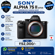 Sony Alpha 7S II (A7S II) Mirrorless Camera Body | 12.2MP Full-Frame | 4K Video | 5-Axis IBIS | Low-Light Beast SK360