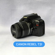 a) Canon EOS Rebel T2i DSLR Camera with 18-55mm Lens | 18MP | Full HD Video | Perfect for Beginners & Creators SK1039
