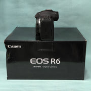 b) Canon EOS R6 Full-Frame Mirrorless Camera Body | 20MP | 4K Video | Dual Pixel AF | Pro Photography | SK1020