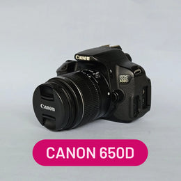 a) Canon EOS 650D DSLR Camera with 18-55mm f/3.5-5.6 IS Lens | 18MP APS-C Sensor | Full HD Video | Vari-Angle Touchscreen | Beginner Friendly Photography Camera 📸🔥