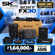 Brand New Sony FX30 Cinema line Camera + FE 18-105mm G OSS lens AS06