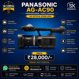 Panasonic AG-AC90 Professional Video Camera | Full HD AVCCAM | 3MOS Camcorder SK429