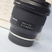 a) Tamron 35mm f/2.8 Di III OSD M 1:2 Lens for Sony E-Mount | Lightweight Macro Wide-Angle Prime