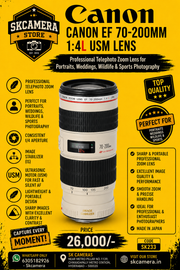 Canon EF 70-200mm f/4L IS USM Lens | Professional Telephoto Zoom Lens for Portraits, Weddings, Wildlife & Sports Photography | SK233