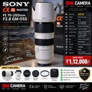 Pre-owned Sony FE 70-200mm G Master f/2.8 OSS lens AS14