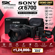 New Condition Sony alpha 6700 Mirrorless Camera + FE 18-135mm lens AS12