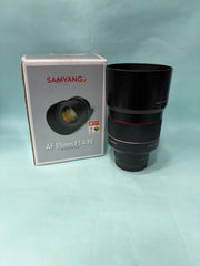 Samyang AF 85mm f/1.4 FE Lens | Sony E-Mount | Full-Frame Autofocus Portrait Prime Lens SK379
