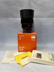 Sony FE 85mm f/1.8 Prime Portrait Lens for Sony E-Mount Full-Frame Mirrorless Cameras | SK411