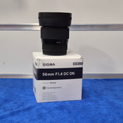 c) Sigma 56mm 1.4 APS-C Portrait Lens – Excellent Low Light Performance sk98