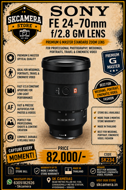 Sony FE 24-70mm f/2.8 GM Lens | Premium G Master Standard Zoom Lens for Professional Photography, Weddings, Portraits, Travel & Cinematic Video | SK234