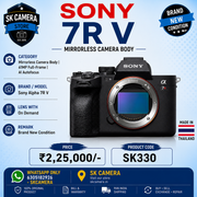Sony Alpha 7R V Mirrorless Camera Body | 61MP Full-Frame | AI Autofocus | SK330