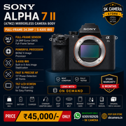 Sony Alpha 7 II (A7M2) Mirrorless Camera Body for Sale | Full-Frame 24.3MP | 5-Axis IBIS | SK355
