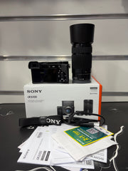 Sony Alpha 6100 Mirrorless Camera with E PZ 16-50mm f/3.5-5.6 OSS II & E 55-210mm f/4.5-6.3 OSS Twin Lens Kit | APS-C 24.2MP | SK408
