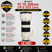 Sony FE 70-200mm f/4 G OSS Lens | Full-Frame Telephoto Zoom | SK485