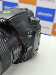a) Sony Alpha A58 DSLR Camera with 18-55mm Lens | 20.1MP APS-C | Translucent Mirror Technology | Full HD Video | Fast Autofocus