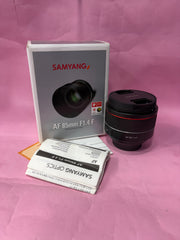 Samyang AF 85mm f/1.4 F Lens (Nikon F Mount) | Full-Frame Auto Focus Portrait Prime Lens SK359