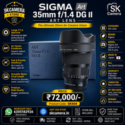 Sigma Art 35mm f/1.4 DG II Art Lens | SK404