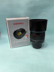 Samyang AF 85mm f/1.4 FE Lens | Sony E-Mount | Full-Frame Autofocus Portrait Prime Lens SK379
