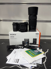 Sony Alpha 6100 Mirrorless Camera with E PZ 16-50mm f/3.5-5.6 OSS II & E 55-210mm f/4.5-6.3 OSS Twin Lens Kit | APS-C 24.2MP | SK408