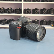 b) Nikon D90 DSLR Camera with 18-105mm VR Lens | 12.3MP | HD Video | Reliable Nikon DX Camera | SK252