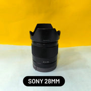 a) Sony FE 28mm f/2 Lens | Compact Full-Frame Wide-Angle Prime for Sony E-Mount | Sharp & Lightweight  SK165