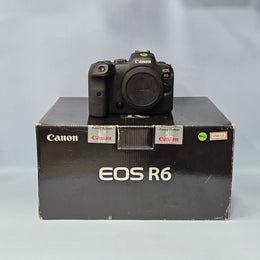 a) Canon EOS R6 Mirrorless Camera Body | 20MP Full Frame | 4K Video | IBIS | Dual Pixel AF II | (Code: AB32)