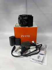 Sony ZV-E10 Mirrorless Camera with Sony E PZ 16-50mm f/3.5-5.6 OSS Lens | 24.2MP APS-C | 4K Video | Flip Touchscreen | Vlogging Camera SK370