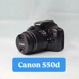 a) Canon EOS 550D DSLR Camera with 18-55mm IS II Lens | 18MP APS-C | Full HD Video | Beginner Friendly DSLR | Lightweight Camera | (Code AB05)