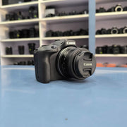 Canon EOS R100 with RF-S 18-45mm f/4.5-6.3 IS STM Lens | Compact Mirrorless Camera for Photography, Travel, Vlogging & Everyday Content Creation | SK217