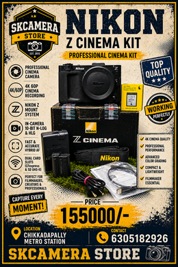 a) Nikon ZR cinema Professional Full-Frame Cinema Camera for Filmmakers & Content Creators | 6K RAW Video, RED Color Science & Advanced Cinematic Production | SK185