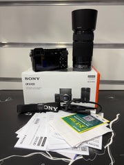 Sony Alpha 6100 Mirrorless Camera with E PZ 16-50mm f/3.5-5.6 OSS II & E 55-210mm f/4.5-6.3 OSS Twin Lens Kit | APS-C 24.2MP | SK408