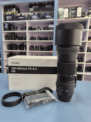 Sigma 150-600mm f/5-6.3 DG OS HSM Contemporary | Full-Frame Super Telephoto Zoom Lens for Canon EF / Nikon F Cameras | Ideal for Wildlife, Birds, Sports & Outdoor Photography | SK264