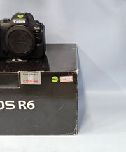 a) Canon EOS R6 Mirrorless Camera Body | 20MP Full Frame | 4K Video | IBIS | Dual Pixel AF II | (Code: AB32)