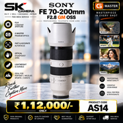 Pre-owned Sony FE 70-200mm G Master f/2.8 OSS lens AS14