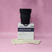 a) Sigma 56mm f/1.4 DC DN Lens | APS-C Portrait Prime | Fast f/1.4 (Code: AB43)